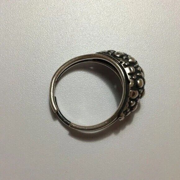 Vintage Beaucraft Ring Sterling Silver Adjustable Size 7 Made in USA RI Signed - Picture 9 of 9